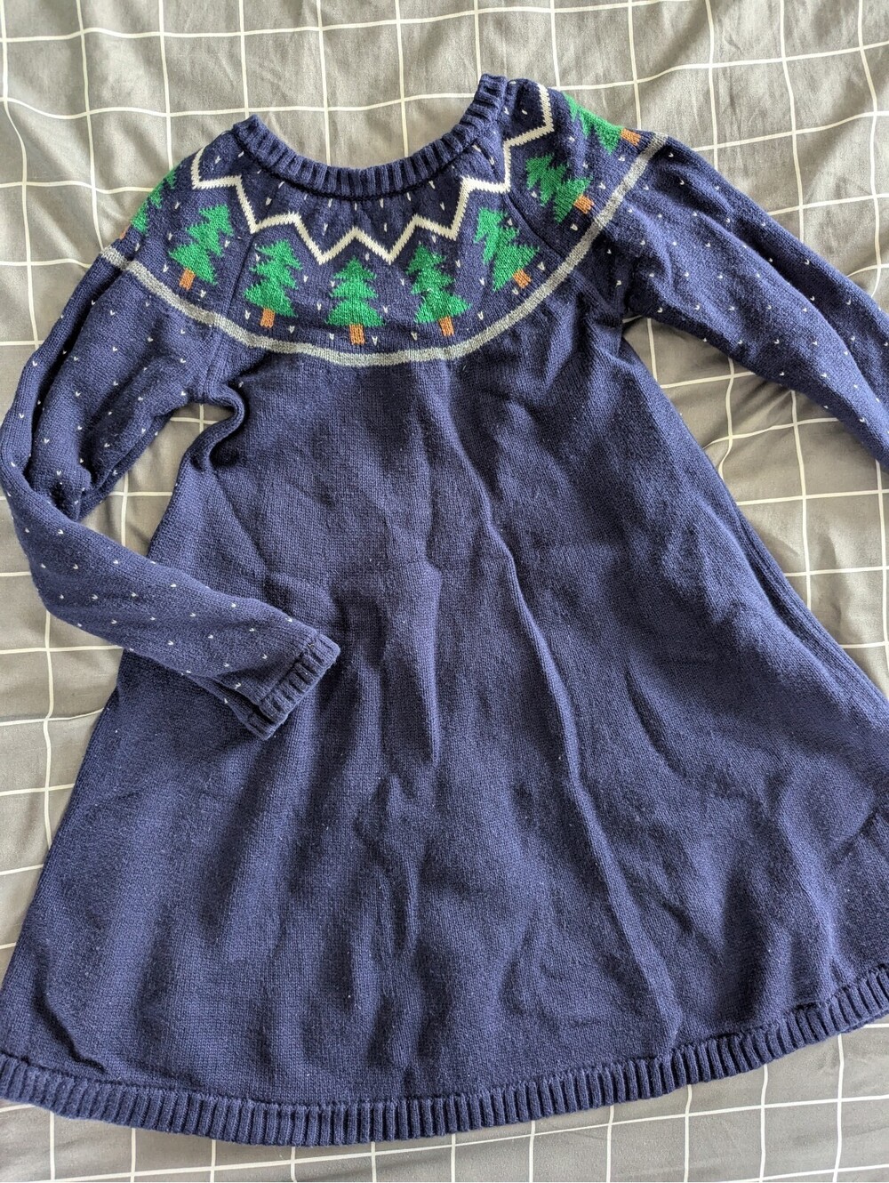 Hanna Tannenbaum Christmas tree sweater dress